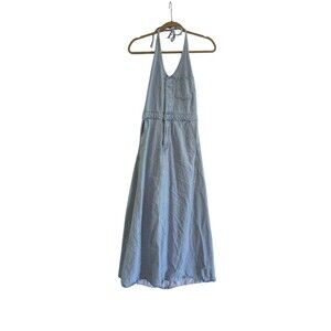 Universal Thread Women's Halter Summer Denim Maxi Dress Size 6